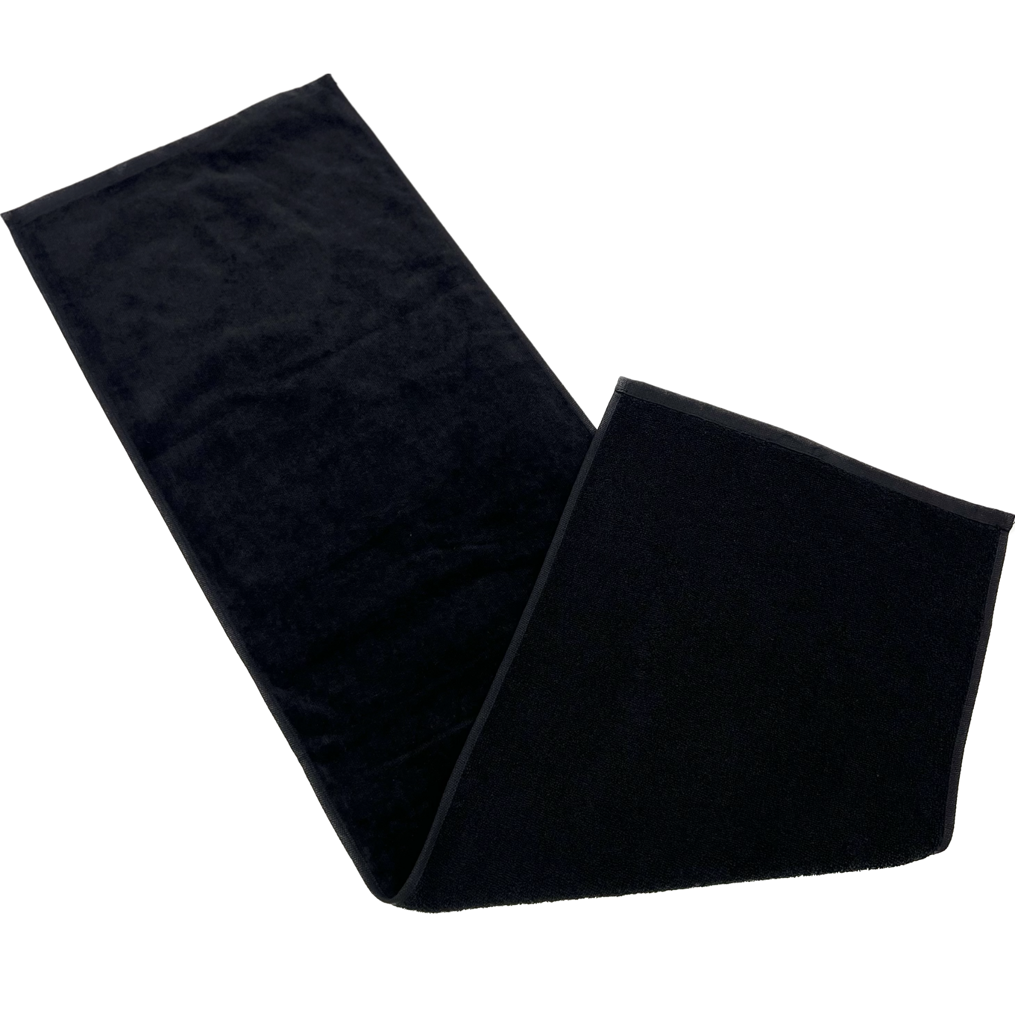 TowelSoft Premium 100% Cotton Premium Terry Velour Fitness Towel for Yoga, Pilates and Gym 12 inch x 44 inch Black - Image 4