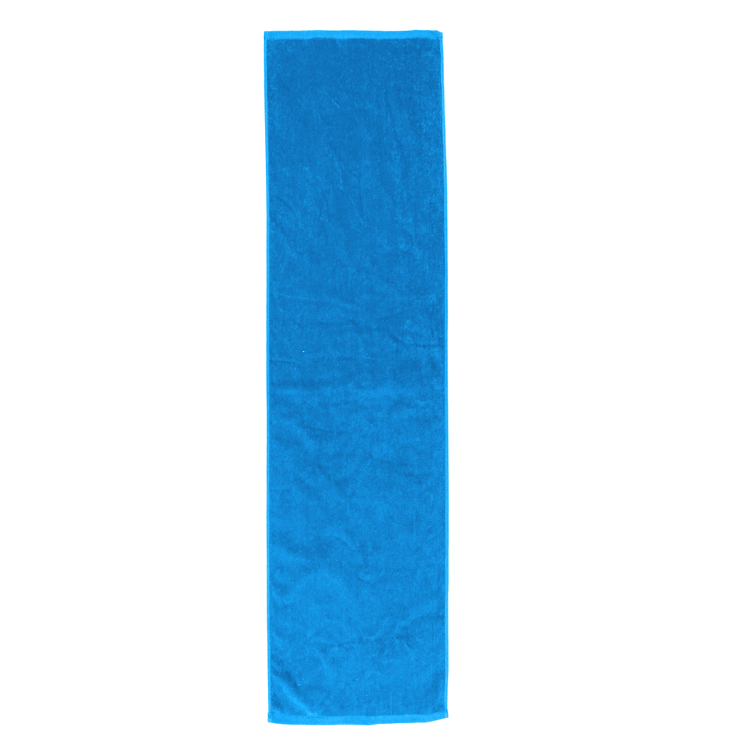TowelSoft Premium 100% Cotton Premium Terry Velour Fitness Towel for Yoga, Pilates and Gym 12 inch x 44 inch Aqua Blue