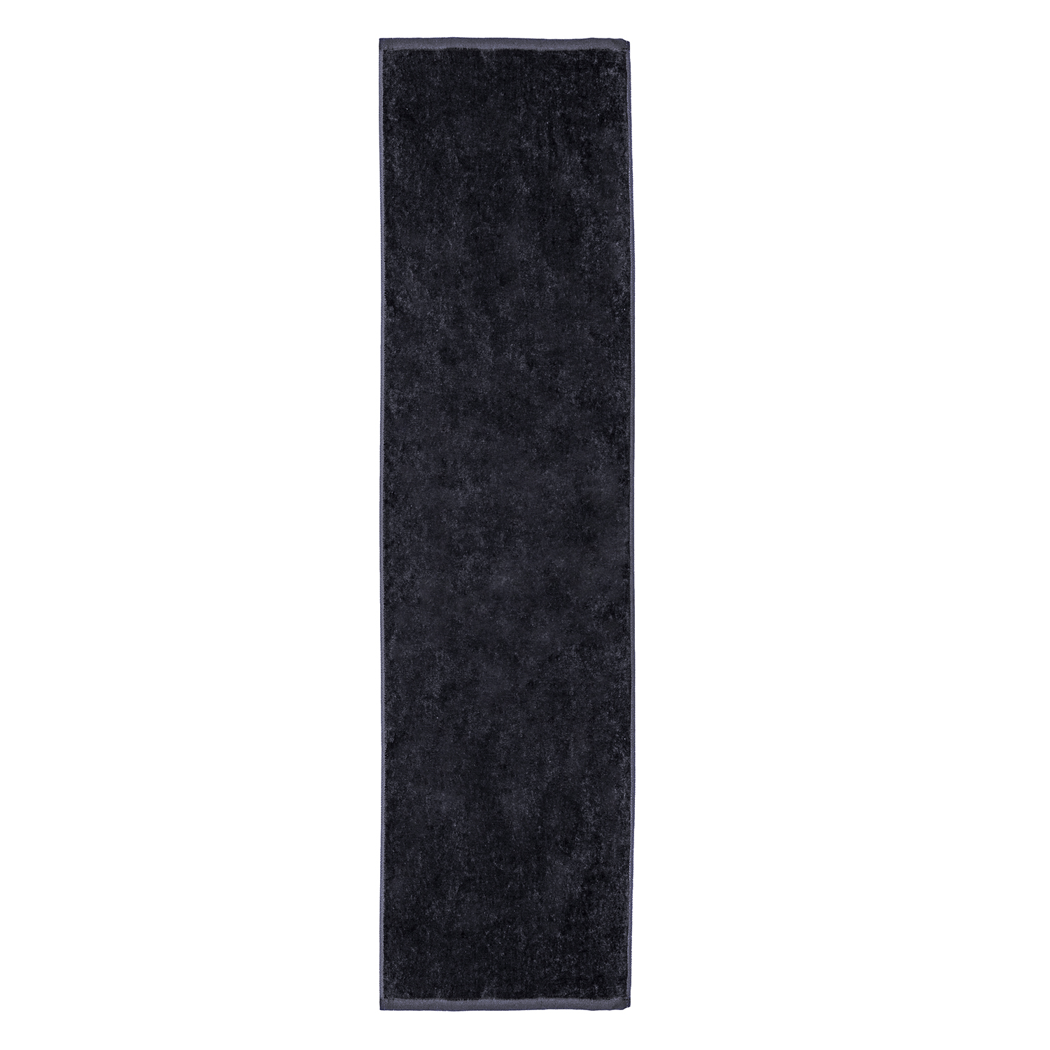 TowelSoft Premium 100% Cotton Premium Terry Velour Fitness Towel for Yoga, Pilates and Gym 12 inch x 44 inch Black