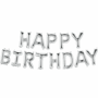 Air-Fill Balloon Kit HAPPY BIRTHDAY Silver – Stylish Party Decoration