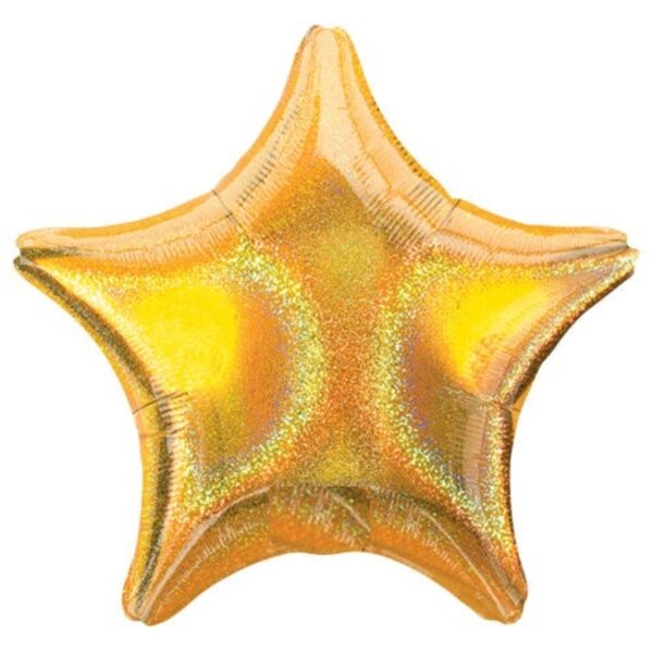 LOONBALLOON 19" Gold Dazzler Star Balloons (2 Pack) - Hollywood Party